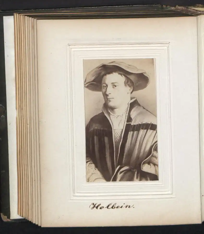 Fotoalbum 30 Portrait-Fotografien berühmte Personen: Humboldt, Heine, Charlotte Kästner, Shakespeare, Dürer, Goethe u.a. 20