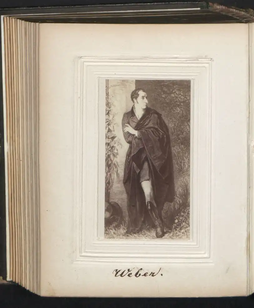 Fotoalbum 30 Portrait-Fotografien berühmte Personen: Humboldt, Heine, Charlotte Kästner, Shakespeare, Dürer, Goethe u.a. 28