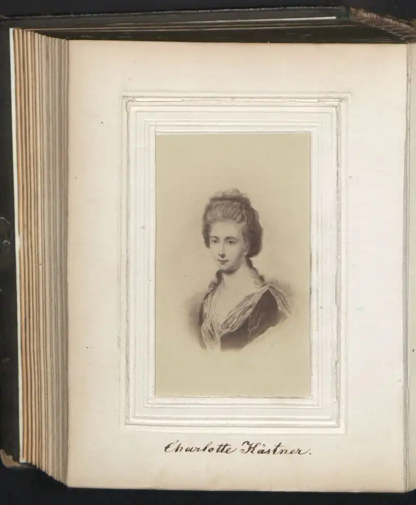 Fotoalbum 30 Portrait-Fotografien berühmte Personen: Humboldt, Heine, Charlotte Kästner, Shakespeare, Dürer, Goethe u.a. 30