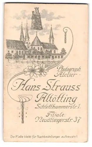 Fotografie Hans Strauss, Altötting, Schlotthammerstr. 1, Ansicht Altötting, Stiftspfarrkirche St. Philippus und Jakobus