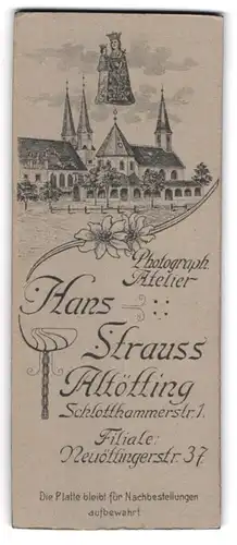 Fotografie Hans Strauss, Altötting, Schlotthammerstr. 1, Ansicht Altötting, Blick auf Kirche St. Philippus und Jakobus