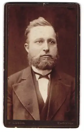 Fotografie C. Liebich, Eschwege, Neustadt 848, Bürgerlicher Herr mit Vollbart