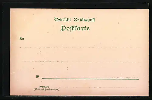 Lithographie Kappelrodeck, Blick auf das Geschäft August Roth