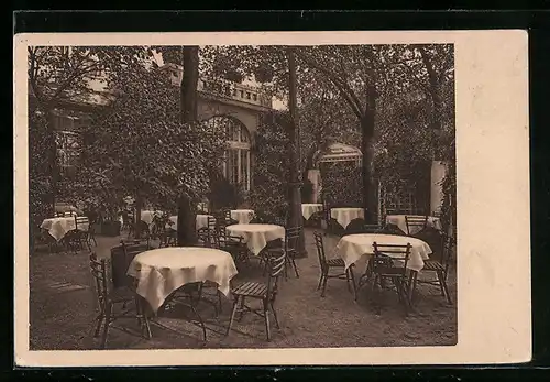 AK München, Regina Palast-Hotel, Terrasse