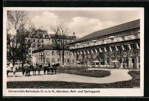 AK München, Universitäts-Reitschule GmbH, Reit- und Springpark, Königinstrasse 34