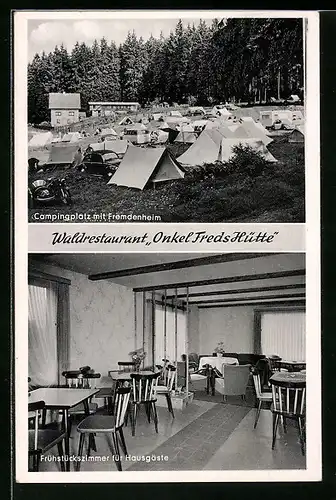 AK Braunlage / Harz, Waldrestaurant Onkel Freds Hütte