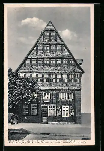 AK Bad Salzuflen, Back'sches Renaissancehaus, Obere Mühlenstrasse