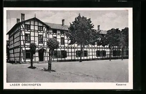 AK Lager Oberhofen, Ansicht der Kaserne