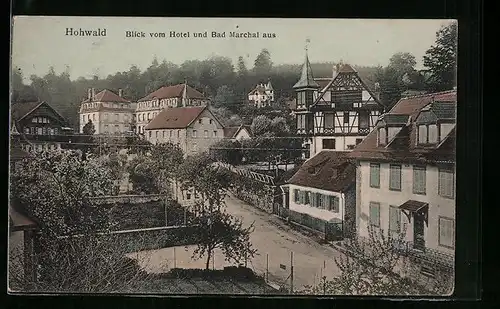 AK Hohwald, Blick vom Hotel und Bad Marchal aus