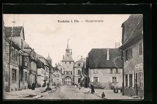 AK Risheim, Blick in die Hauptstrasse