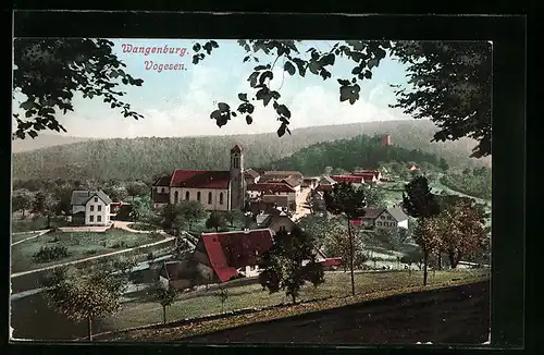 AK Wangenburg /Vogesen, Teilansicht mit Kirche