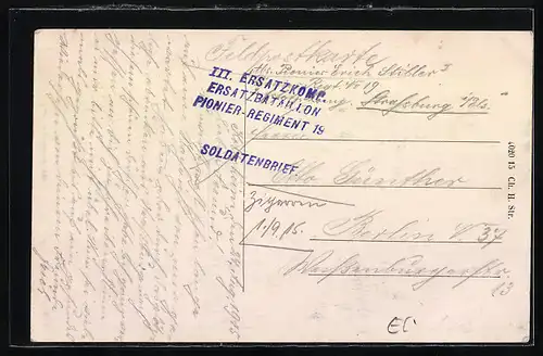 AK Kolbsheim, Gemeindehaus mit Kirche, Totalansicht