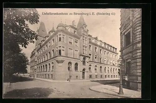 AK Strassburg i. E., Unfallkrankenhaus, Steinring 45, mit Strasse