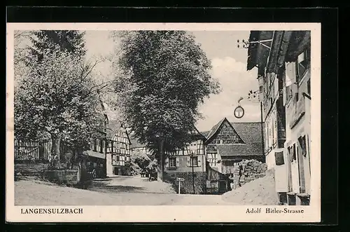 AK Langensulzbach, Strasse