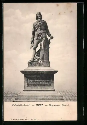 AK Metz, Fabert-Denkmal