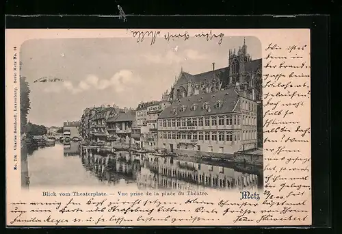 AK Metz, Blick vom Theaterplatz