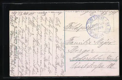 AK Metz, Marschall Ney-Denkmal mit Besuchern