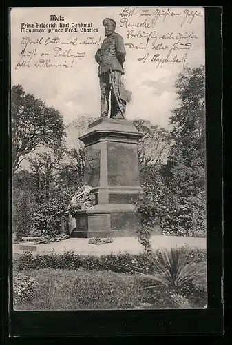 AK Metz, Monument Prince Fred. Charles