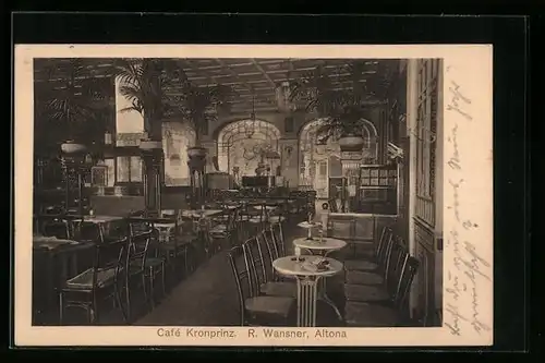 AK Hamburg-Altona, Café Kronprinz R. Wansner