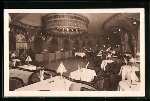 AK Hamburg, Speisesaal d. Libelle am Rathausmarkt, Bes. Theodor W. Bortfeld