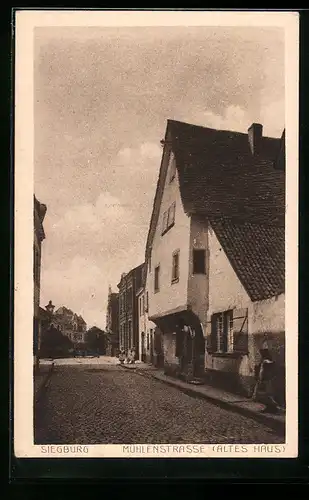 AK Siegburg, Altes Haus in der Mühlenstrasse