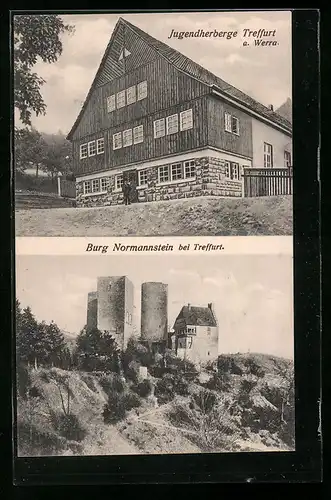 AK Treffurt a. Werra, Jugendherberge, Burg Normannstein