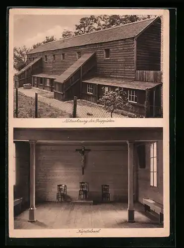 AK Ockenheim /Krs. Bingen, Notwohnung der Trappisten, Inneres Kapitelsaal
