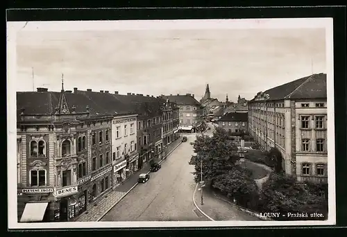 AK Laun / Louny, Prazska ulice