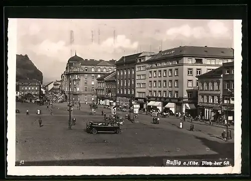 AK Aussig a. Elbe, Platz der SA