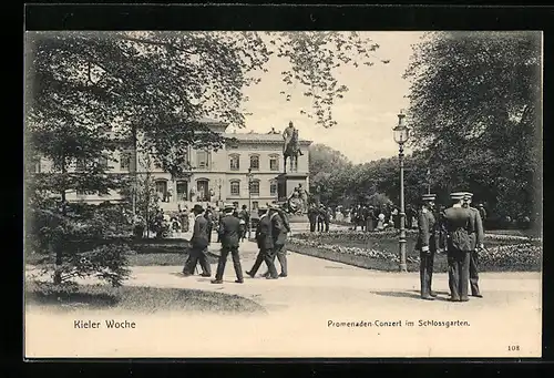 AK Kiel, Promenaden-Konzert im Schlossgarten