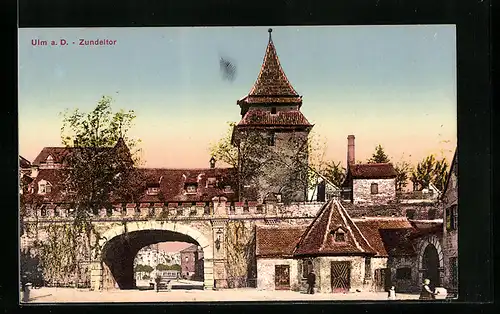 AK Ulm, Blick auf Zundeltor