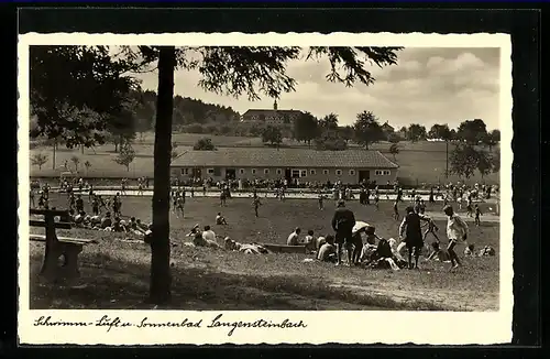 AK Langensteinbach, Schwimm- Luft u. Sonnenbad