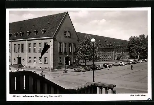 AK Mainz, Johannes Gutenberg-Universität aus der Vogelschau