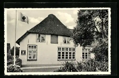 AK Nieblum /Föhr, DRK-Kinder-Erholungsheim, Seitenansicht