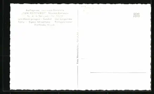 AK Neureut-Karlsruhe, Gaststätte zum Rosenhof A. Hertweck