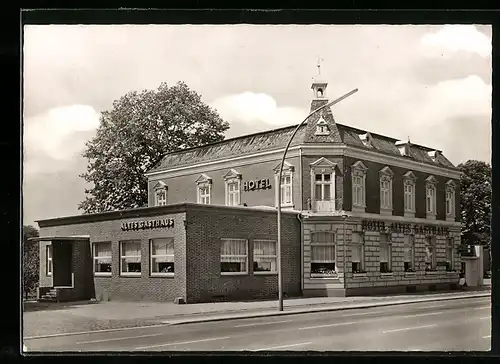 AK Hamburg-Stellingen, Hotel Altes Gasthaus, Strassenpartie