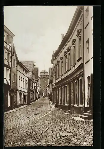 AK Linz a. Rh., Neue Strasse m. Neutor