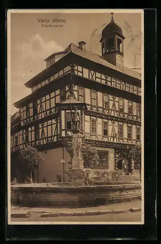AK Vacha / Rhön, Partie am Vitusbrunnen