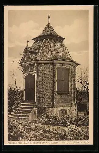 AK Radevormwald, Altbergisches Bürgerhaus