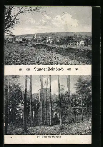 AK Langensteinbach, Ort, St. Barbara-Kapelle