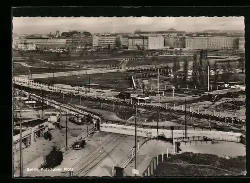 AK Berlin, Potsdamer Platz, Totale aus der Vogelschau