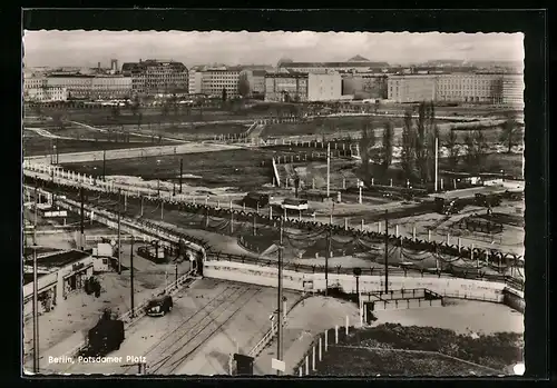 AK Berlin, Potsdamer Platz, Totale aus der Vogelschau