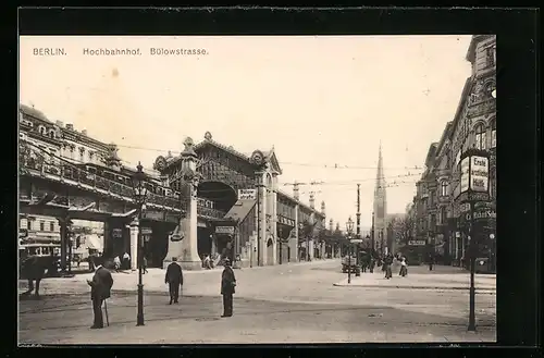 AK Berlin-Schöneberg, Hochbahnhof Bülowstrasse