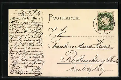 AK München, Bahnhofsplatz