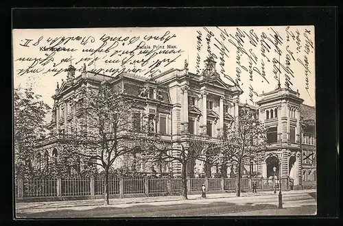 AK Karlsruhe, Palais Prinz Max