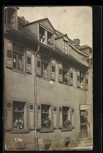 Foto-AK Karlsruhe, Schuhmacher V. Auer, Waldstrasse 5