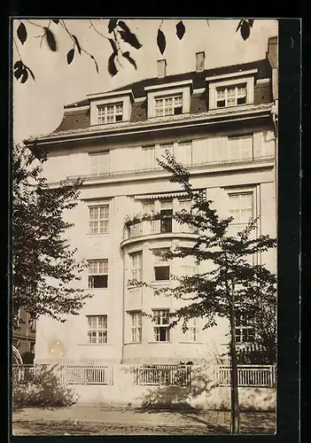 Foto-AK München, Wohnhaus Falkenstrasse 38