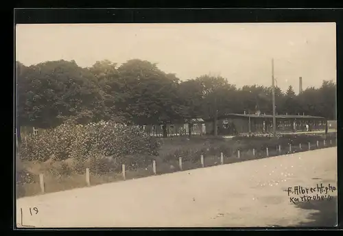 Foto-AK Karlsruhe, Offizier-Kriegsgefangenenlager, Baracken
