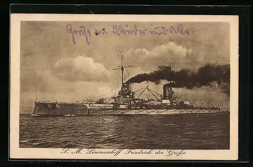 AK SM Linienschiff Friedrich der Grosse