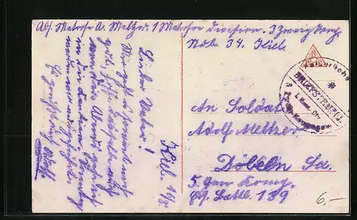 AK Kriegsschiff SMS Ostfriesland unter Volldampf